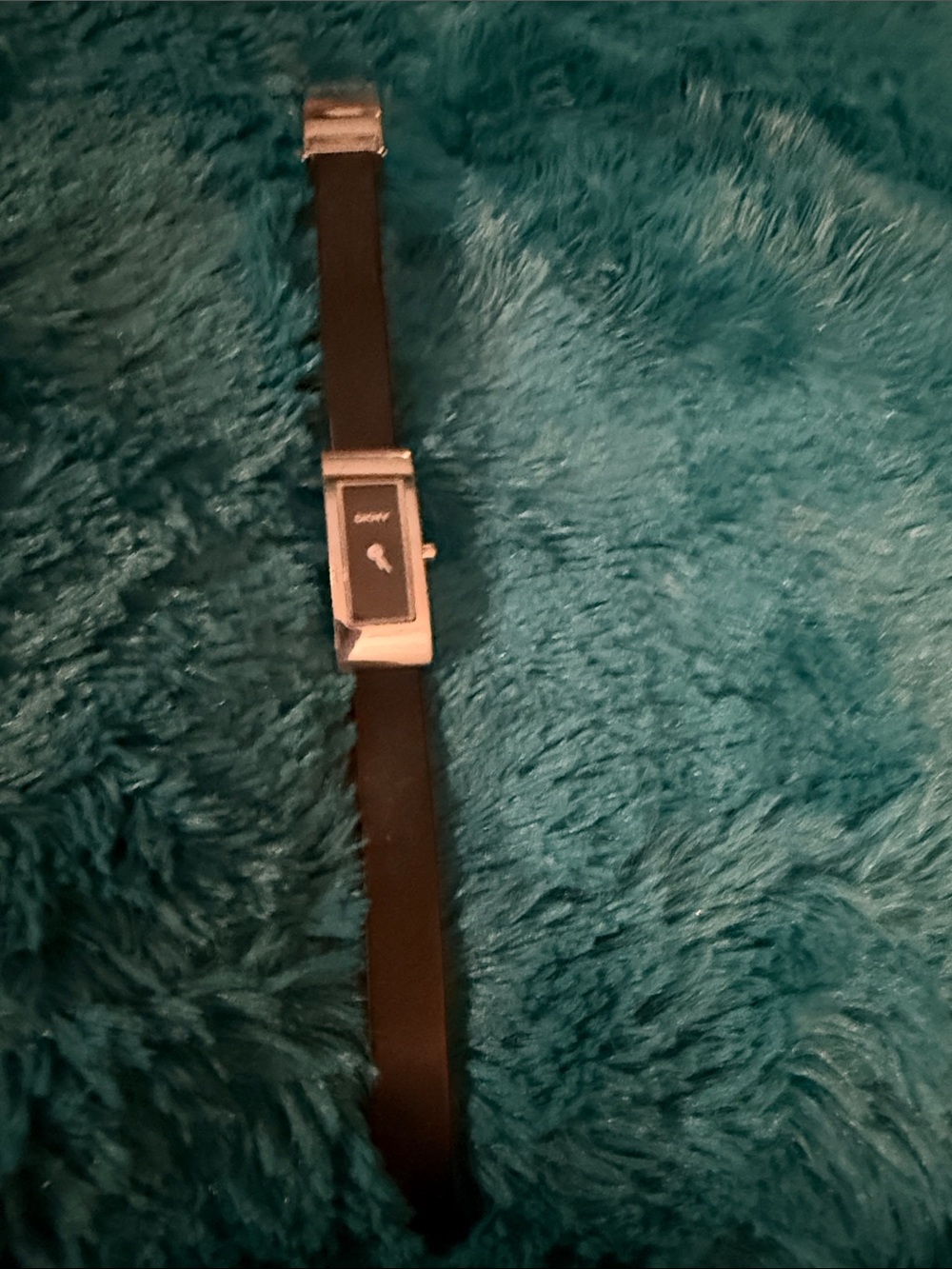 Vintage DNKY Thin Black with Silver Watch